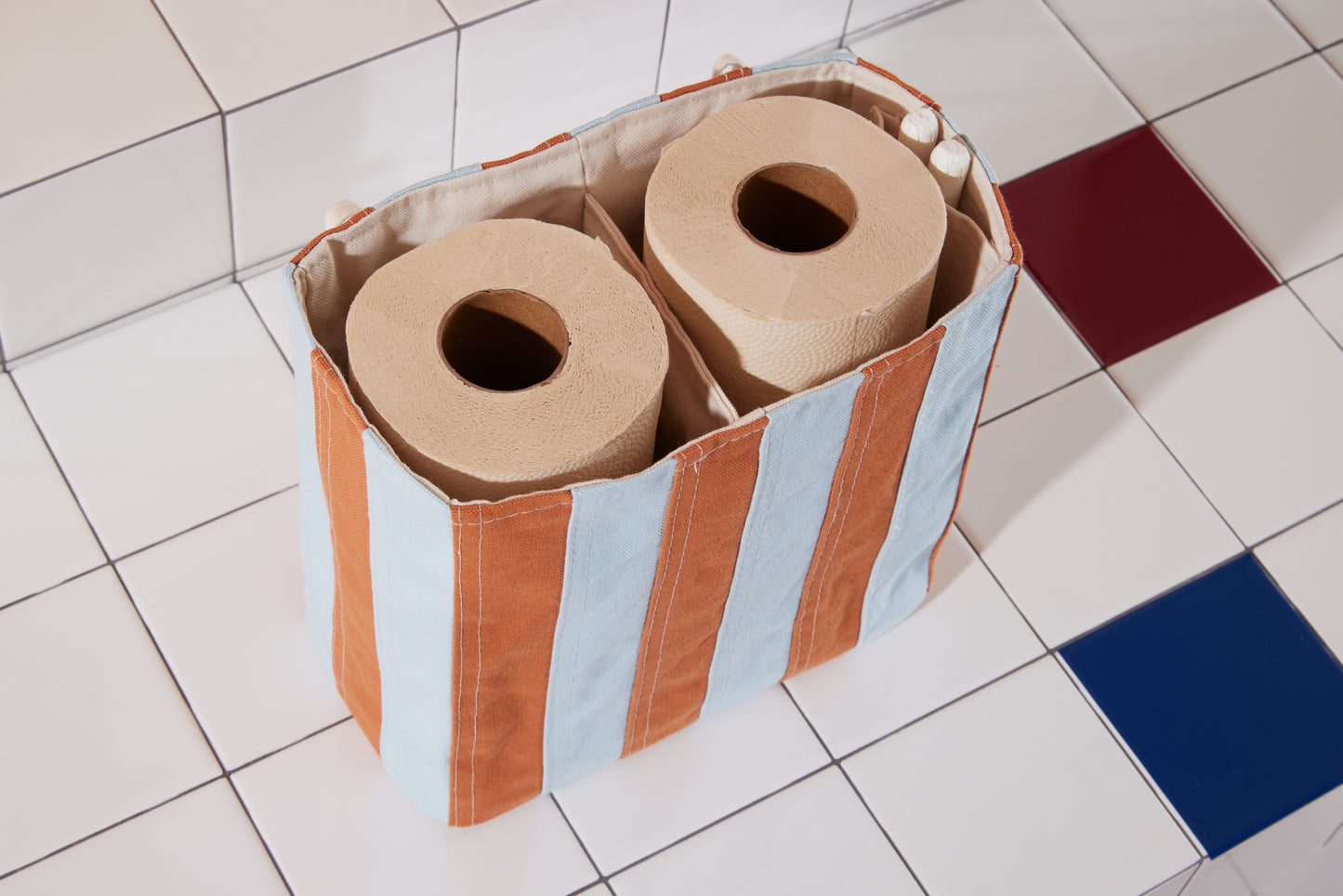TP Tote in Major top view filled with toilet paper