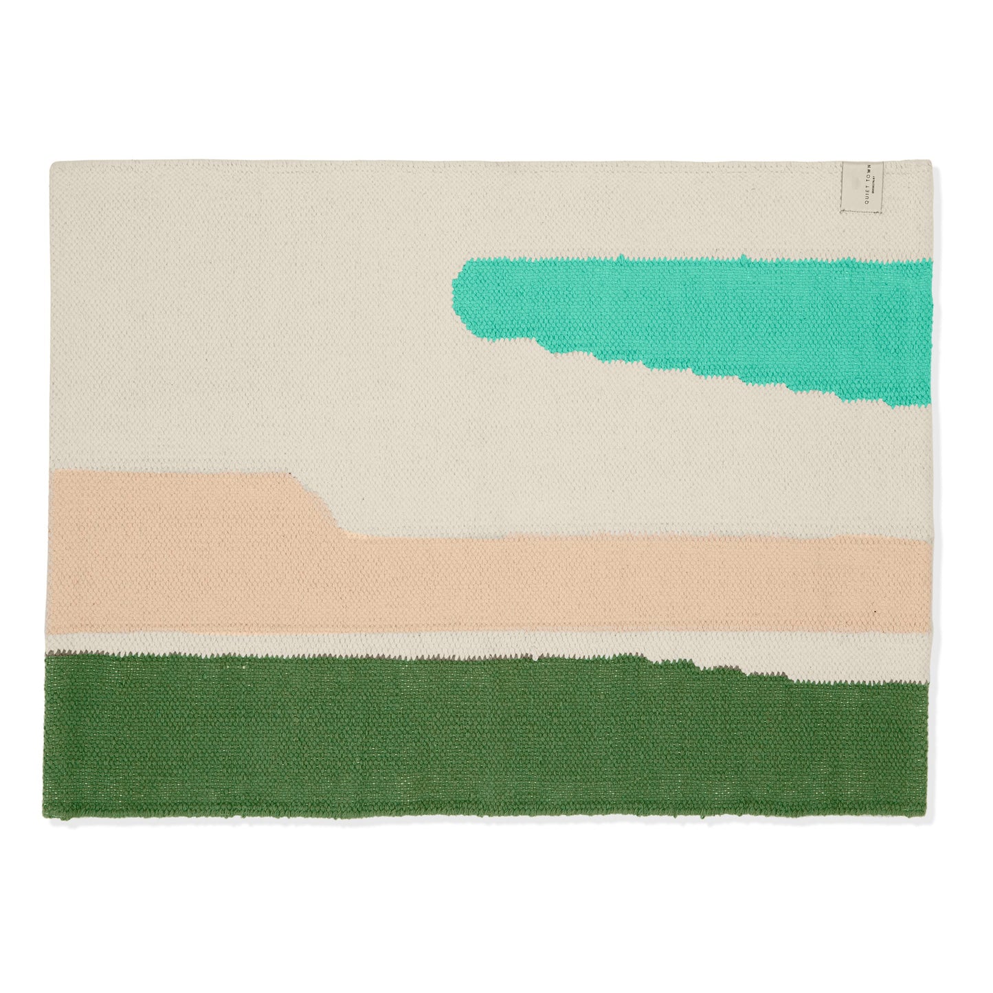 Prescott Pine bath rug top shot flat on floor