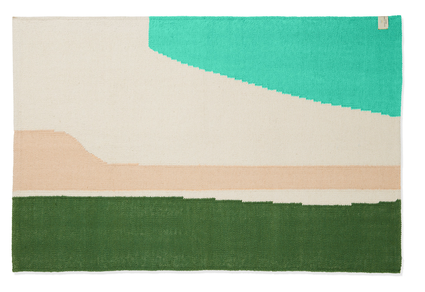 Prescott Pine bath rug top shot flat on floor
