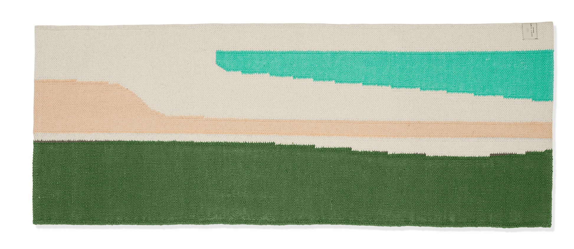 Prescott Pine bath rug runner top shot flat on floor