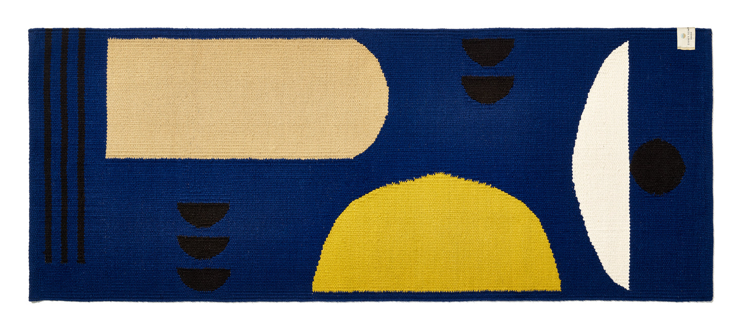 Arco Dusk Bath Rug runner top shot flat on the floor