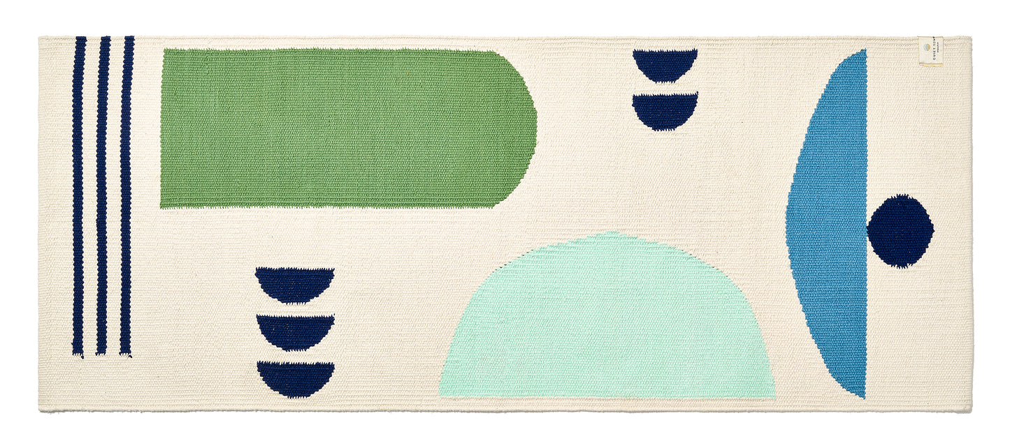 Arco High Bath Rug runner top shot flat on the floor
