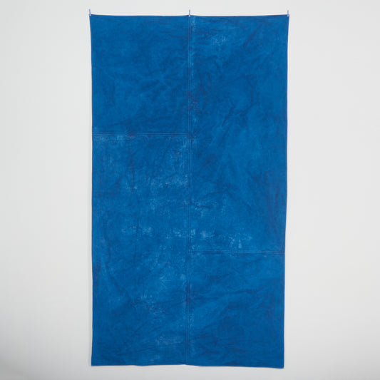 Naturally Dyed Tablecloth for 8 in Indigo top shot