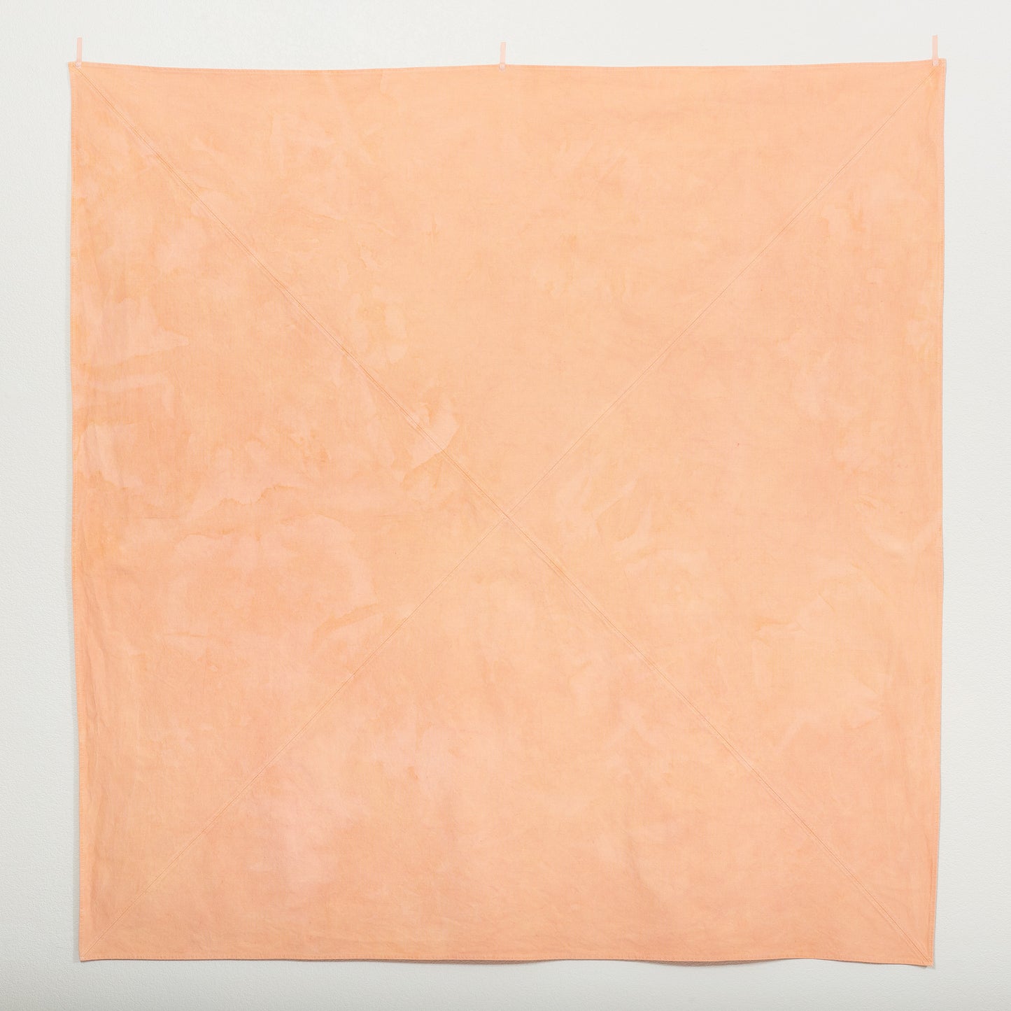 Naturally Dyed Tablecloth for 4 in Madder top shot