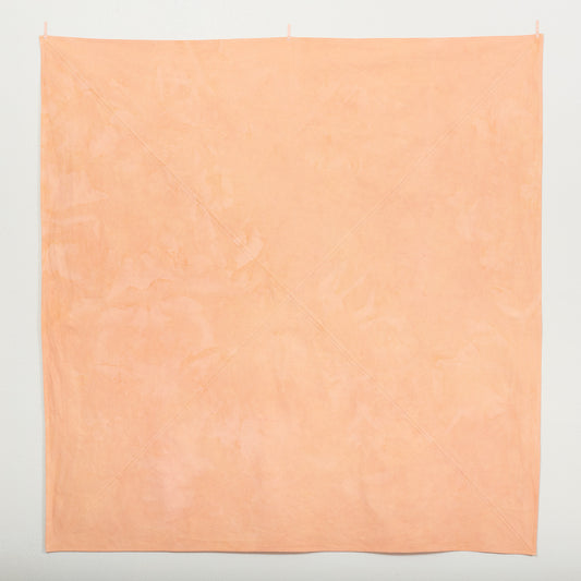Naturally Dyed Tablecloth for 4 in Madder top shot