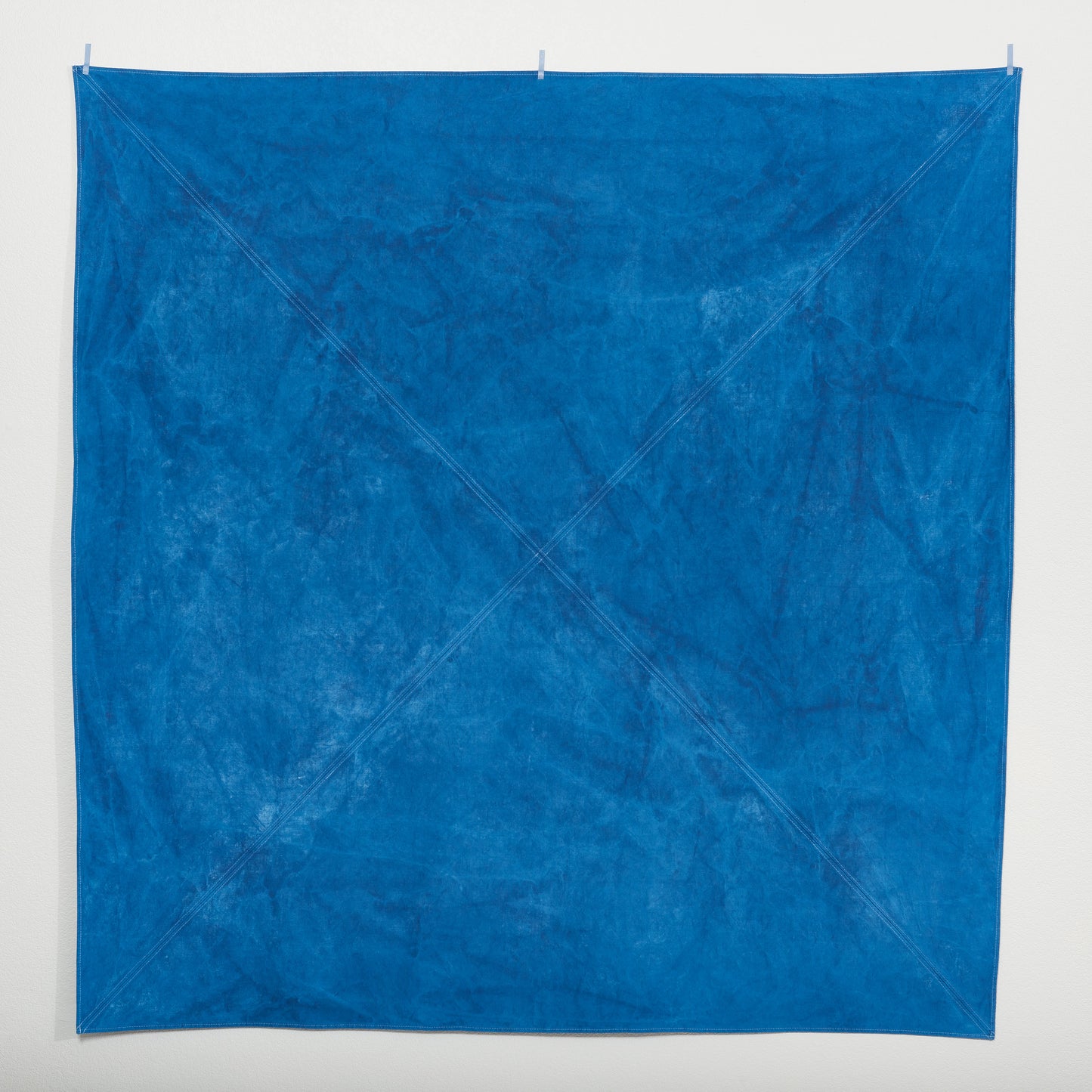 Naturally Dyed Tablecloth for 4 in Indigo top shot
