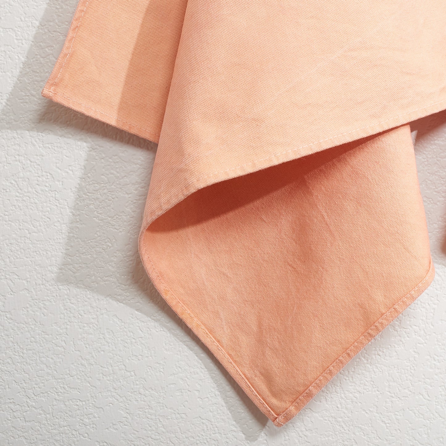 Naturally Dyed Napkins in Madder Root detail view of texture