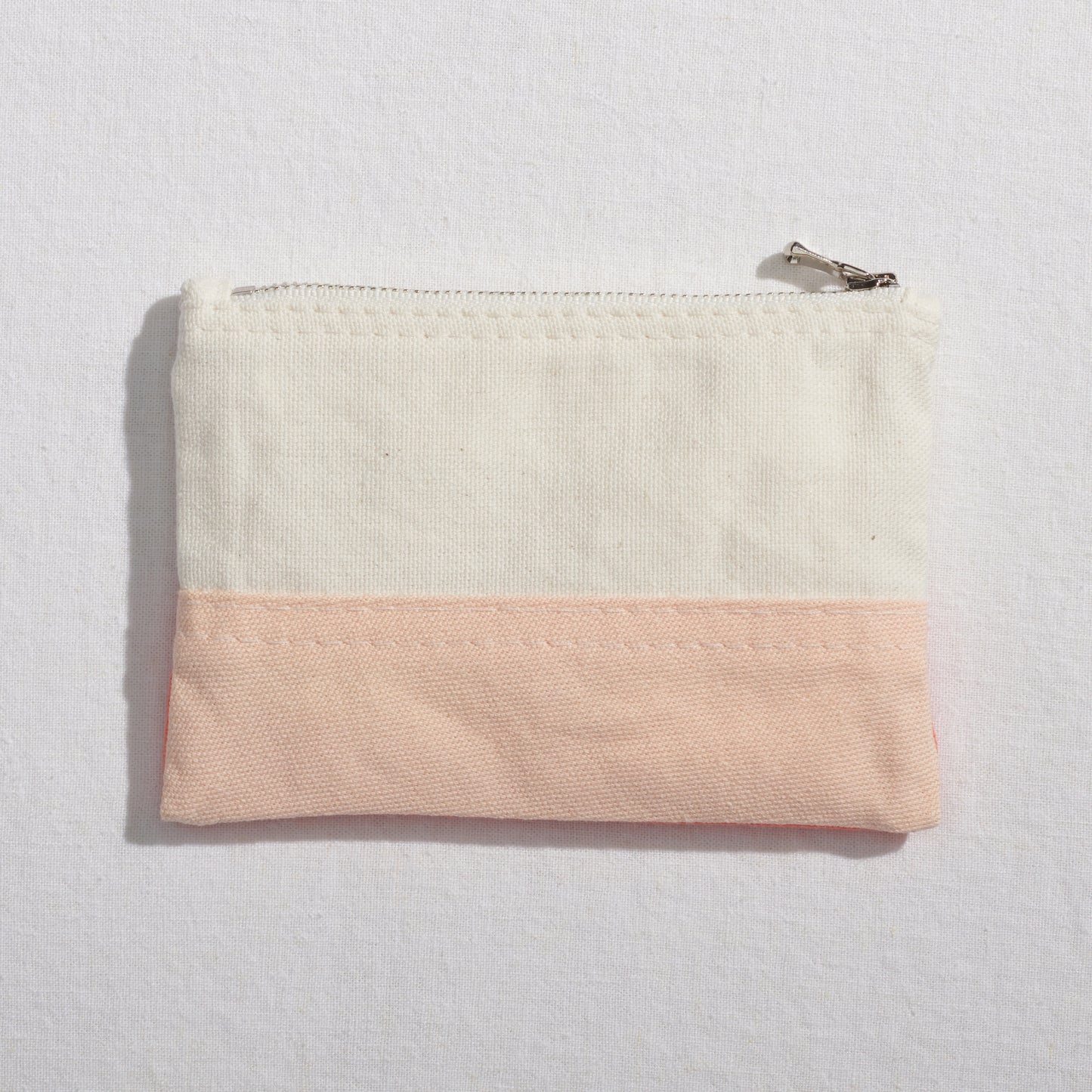 Re:Canvas "Threes" Pouch in Hesse back view of small pouch