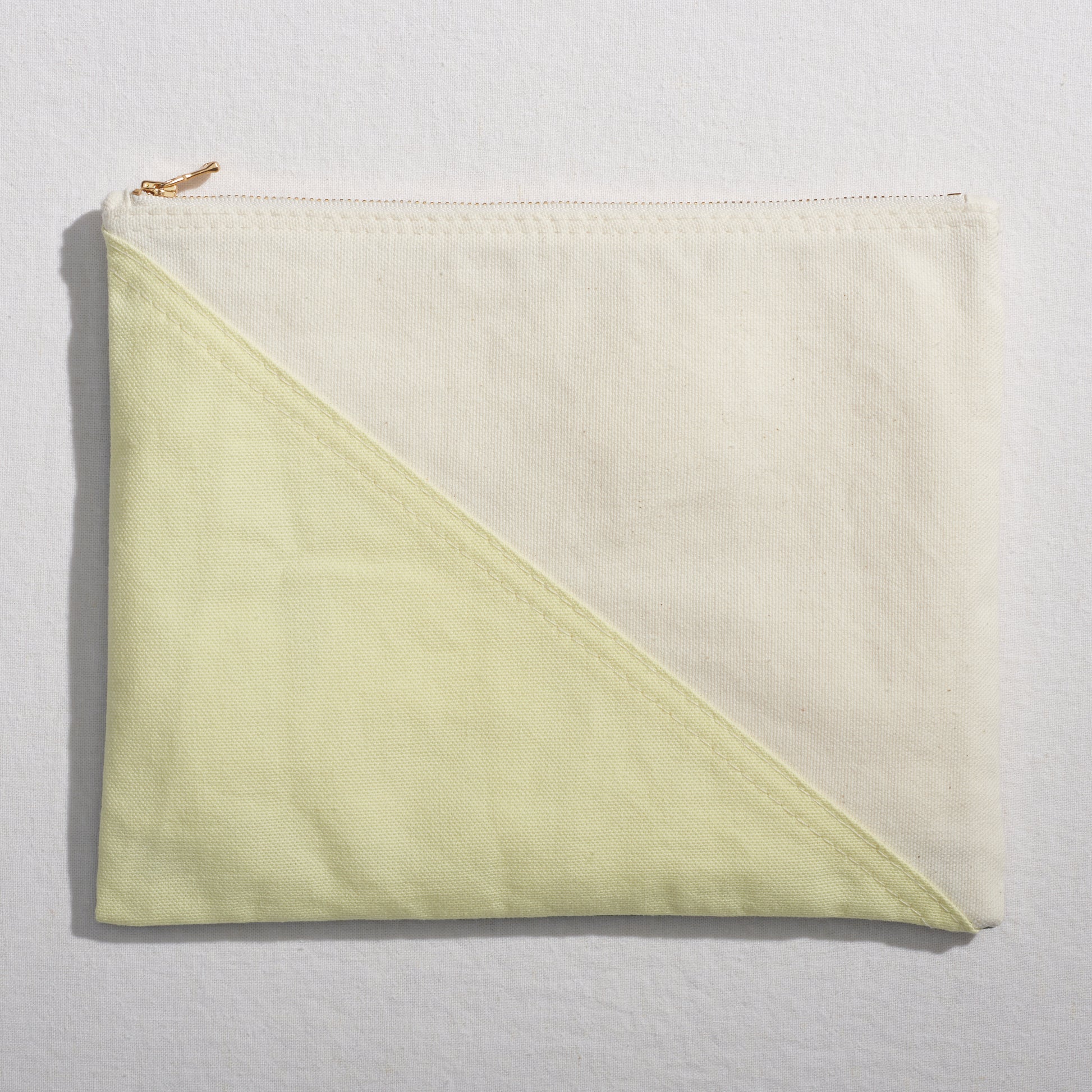 Re:Canvas "Threes" Pouch in Desert back view of large pouch
