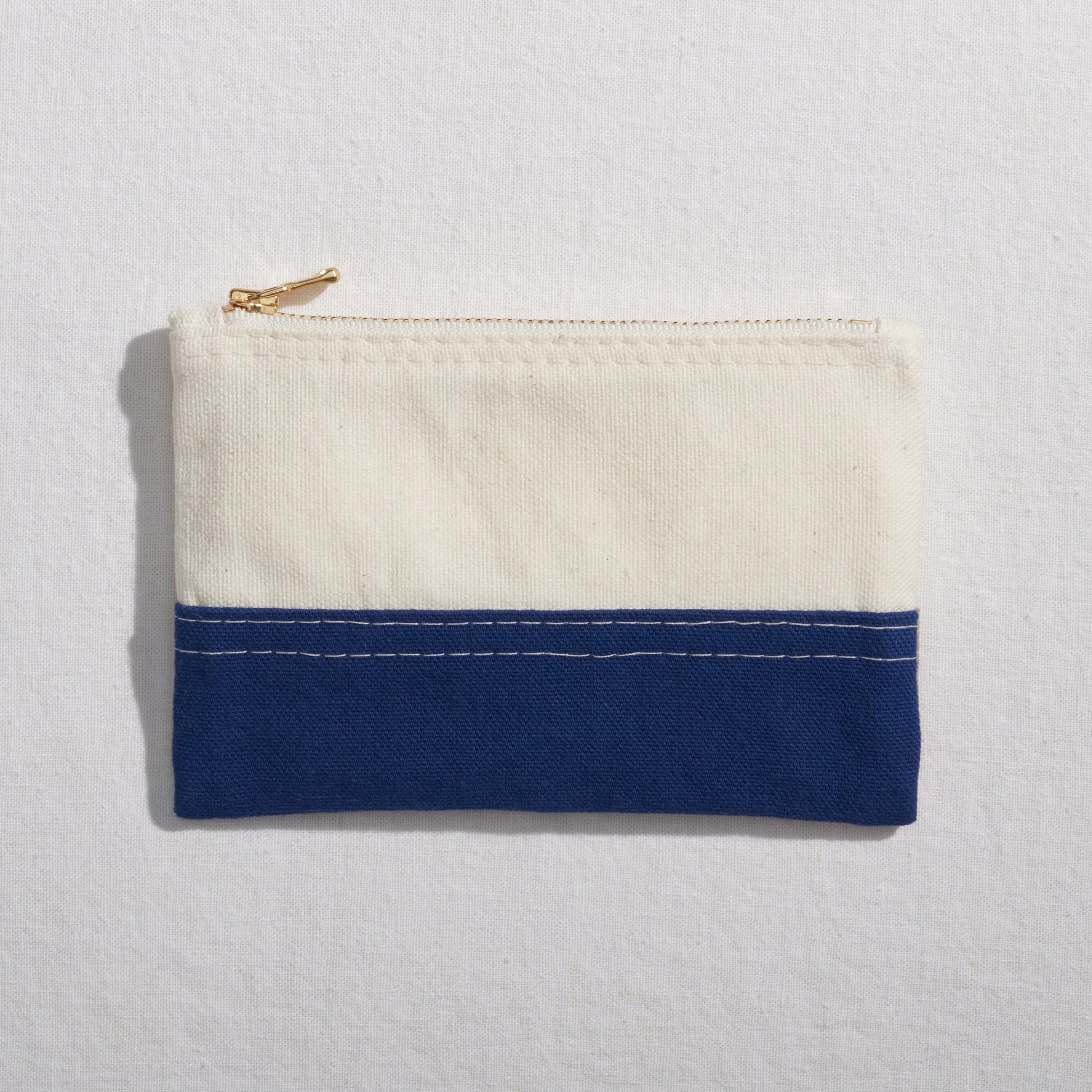 Re:Canvas "Threes" Pouch in Desert front view of small pouch