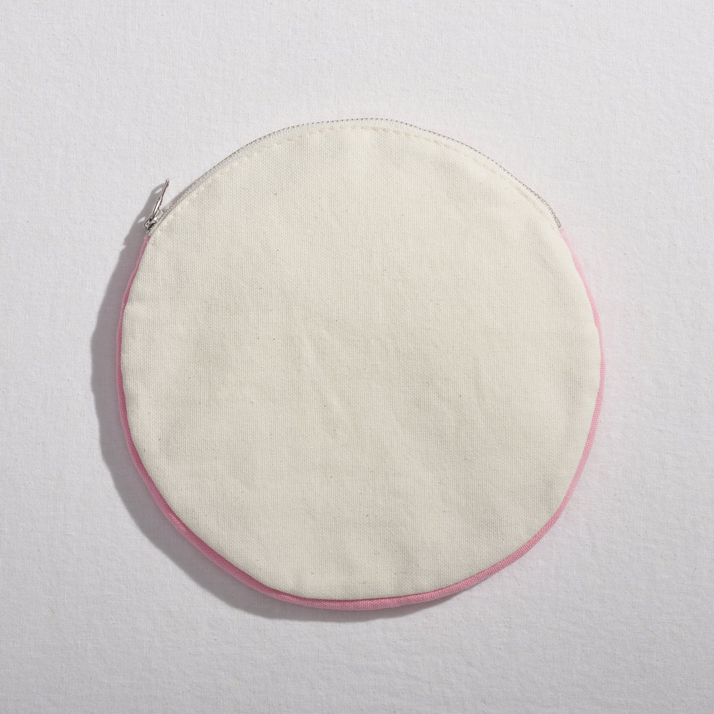 Re:Canvas "Threes" Pouch in Hesse back view of circle pouch