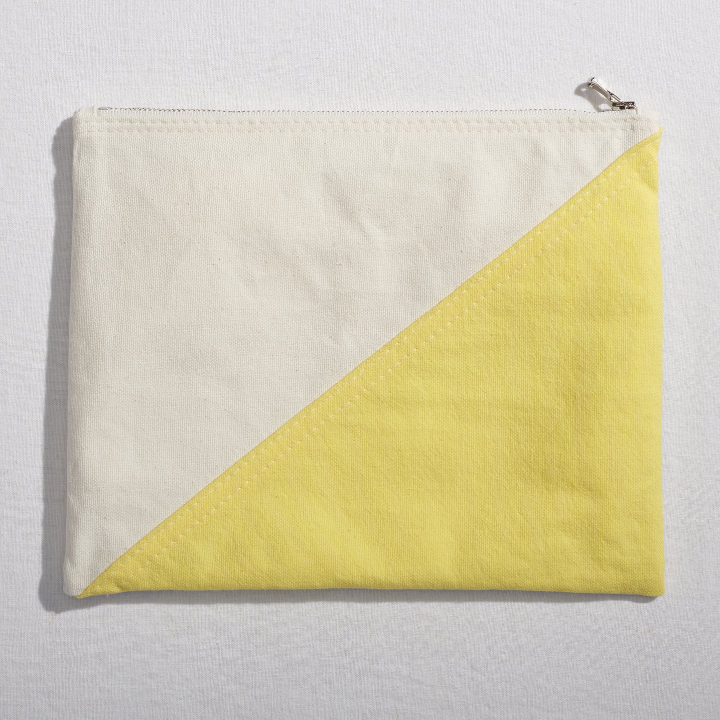 Re:Canvas "Threes" Pouch in Hesse front view of large pouch