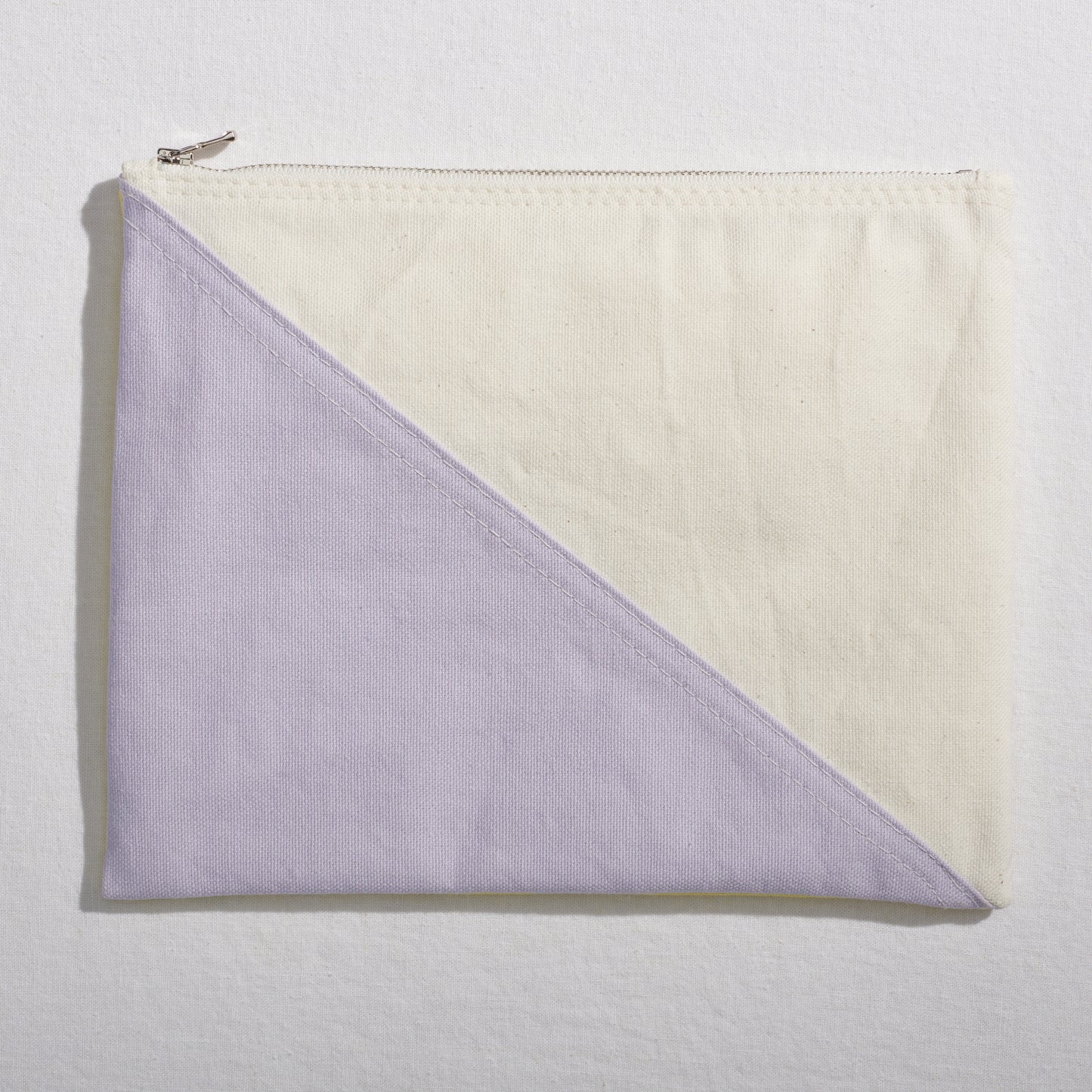 Re:Canvas "Threes" Pouch in Hesse back view of large pouch