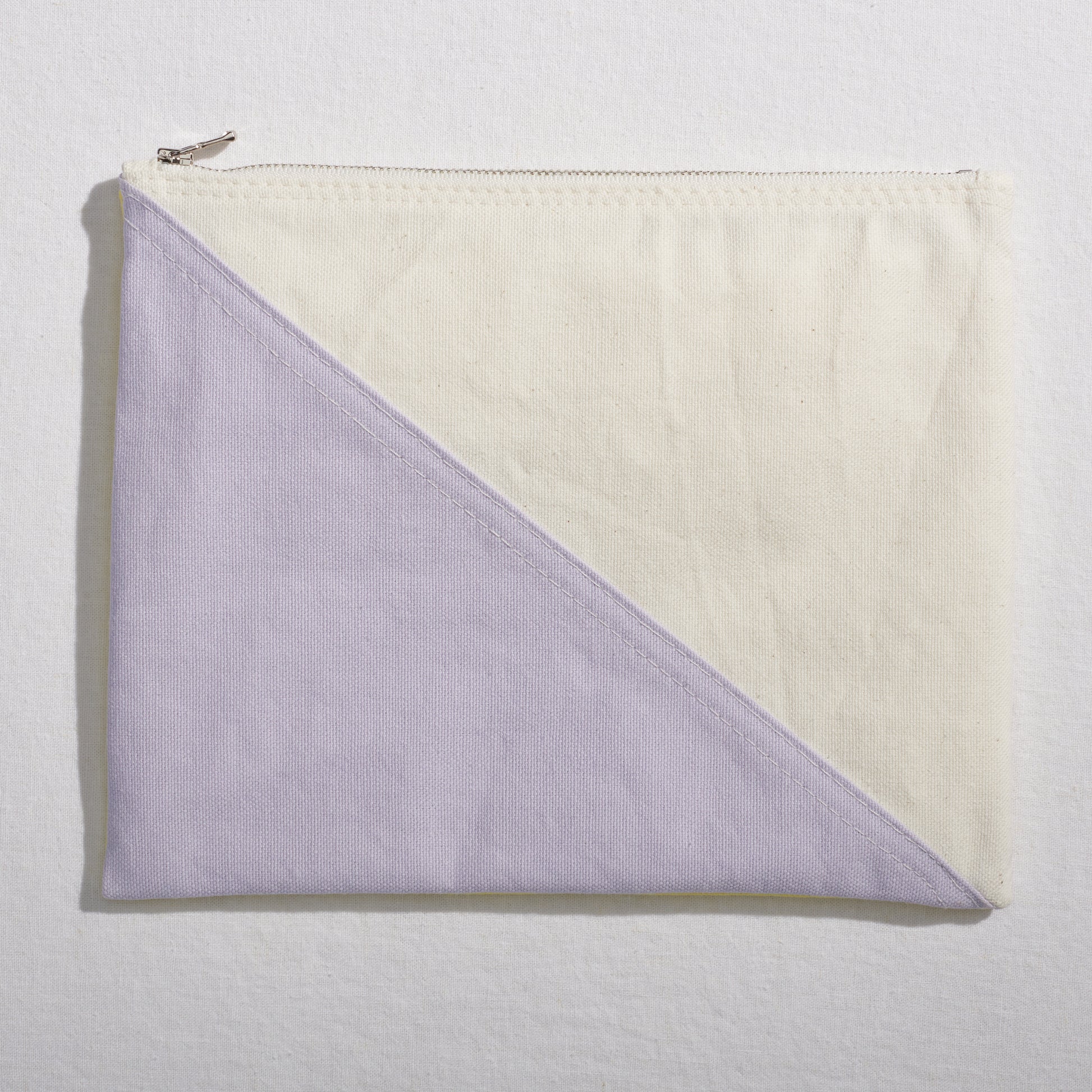 Re:Canvas "Threes" Pouch in Hesse back view of large pouch