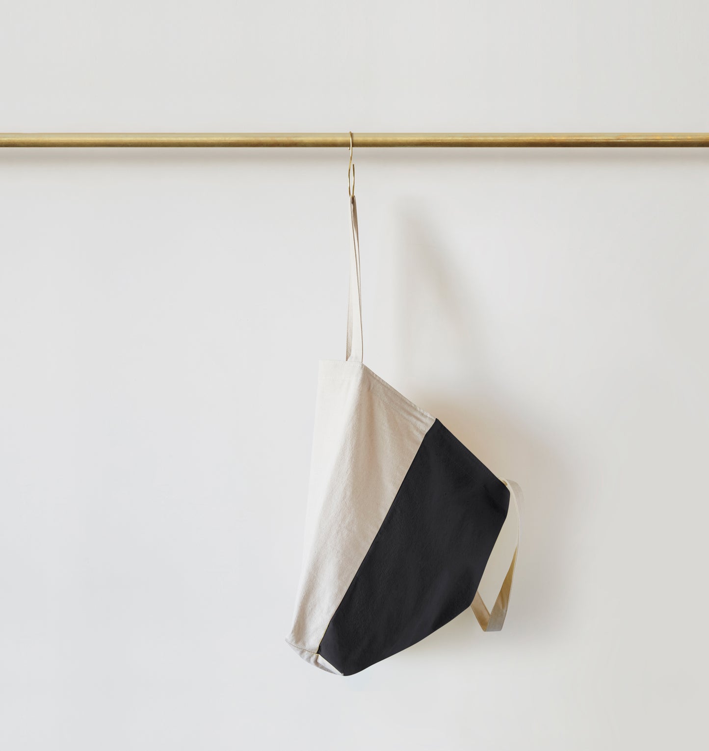 Re:Canvas Tote Night Ride side view hanging on rod