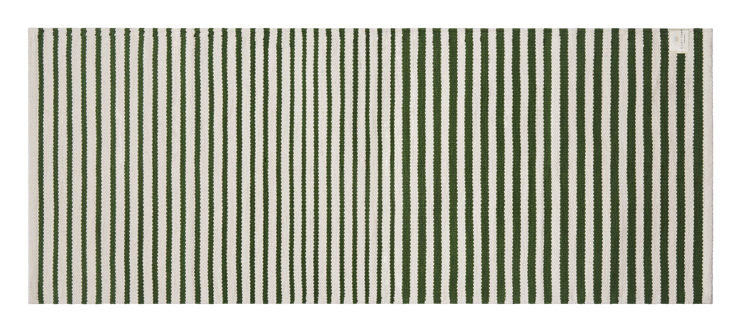 Ojai Pine bath rug runner top shot flat on floor