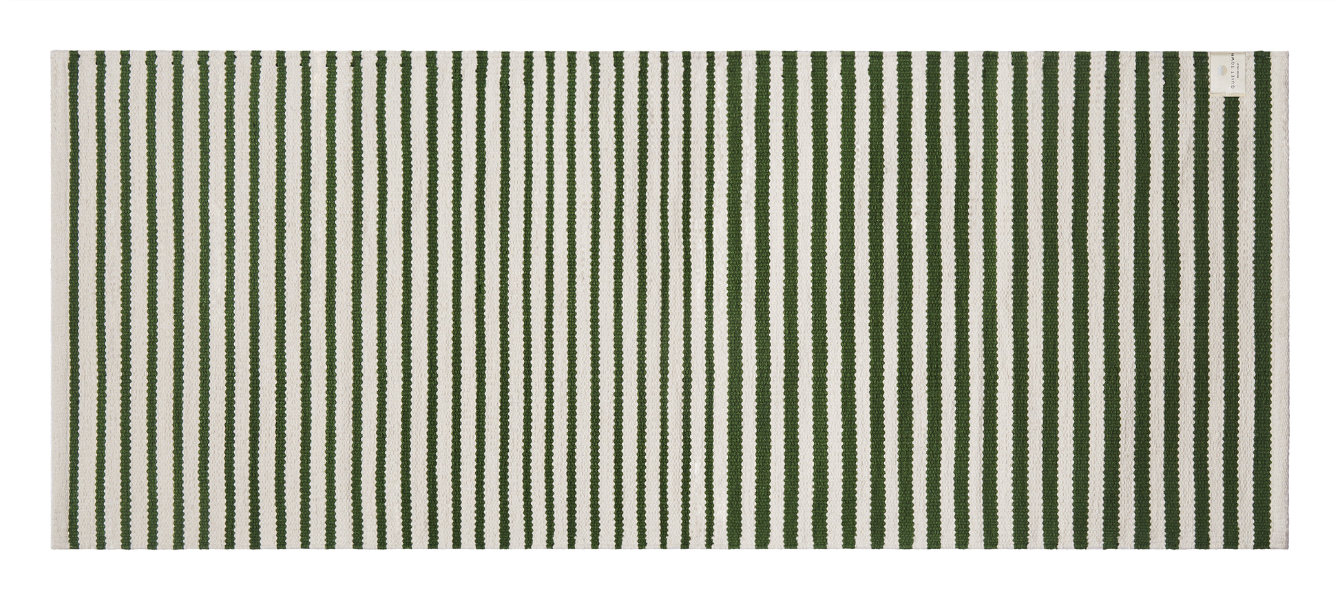 Ojai Pine bath rug runner top shot flat on floor