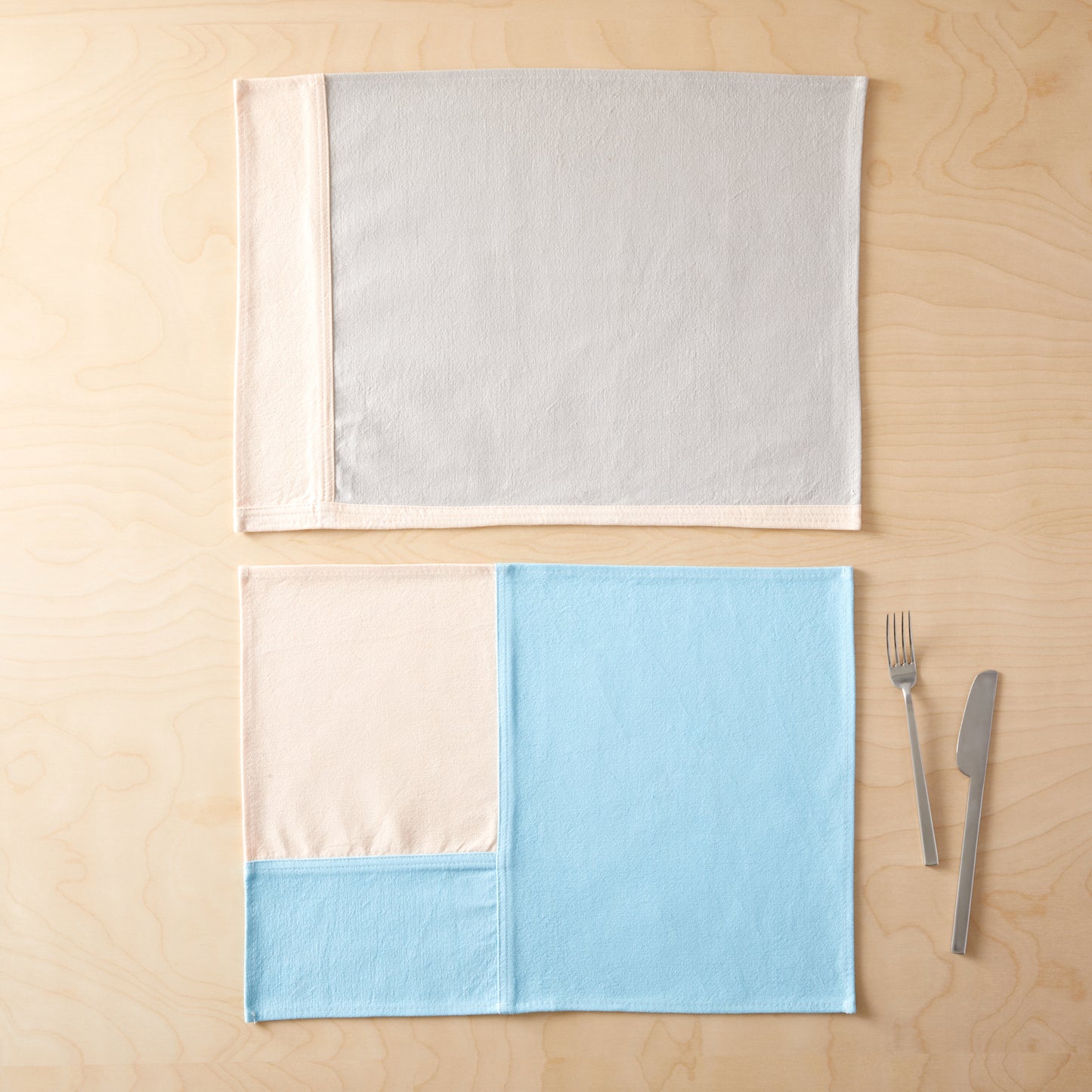 Marfa Sky Placemat flat on table with tableware