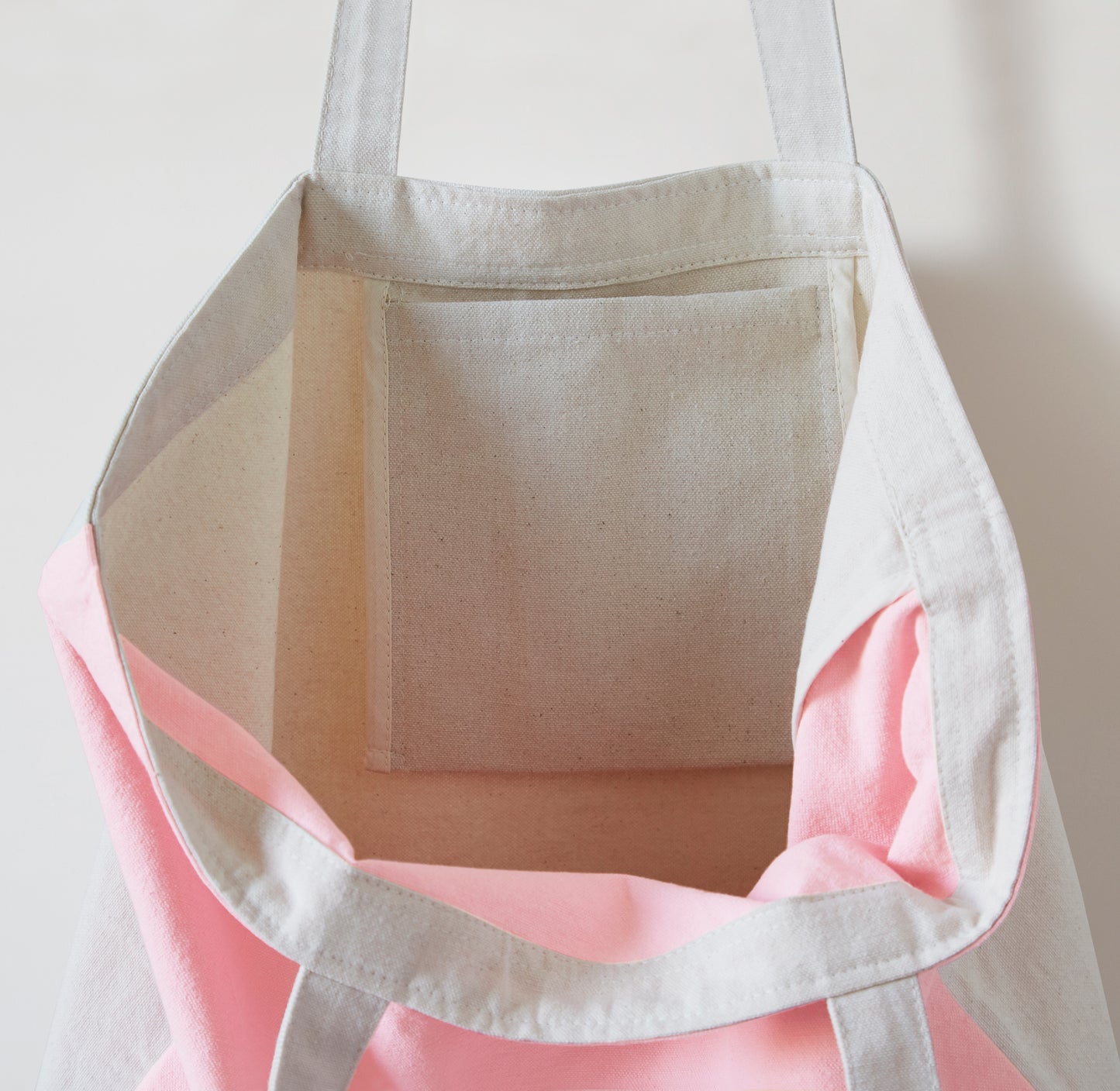 Re:Canvas Tote Phlox detail view of inside