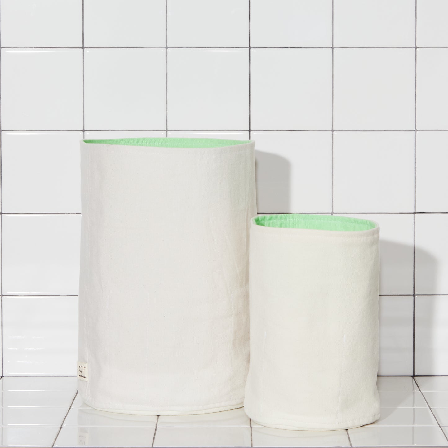 Re:Canvas Cucumber Reversible Stash Bin Set