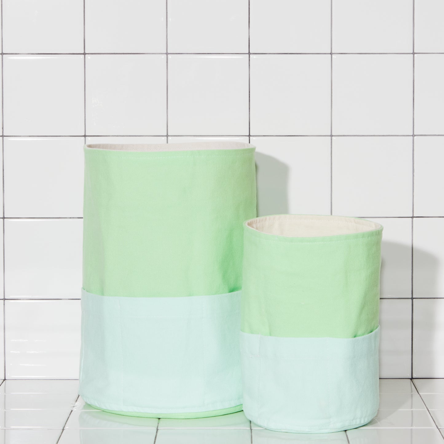 Re:Canvas Cucumber Reversible Stash Bin Set