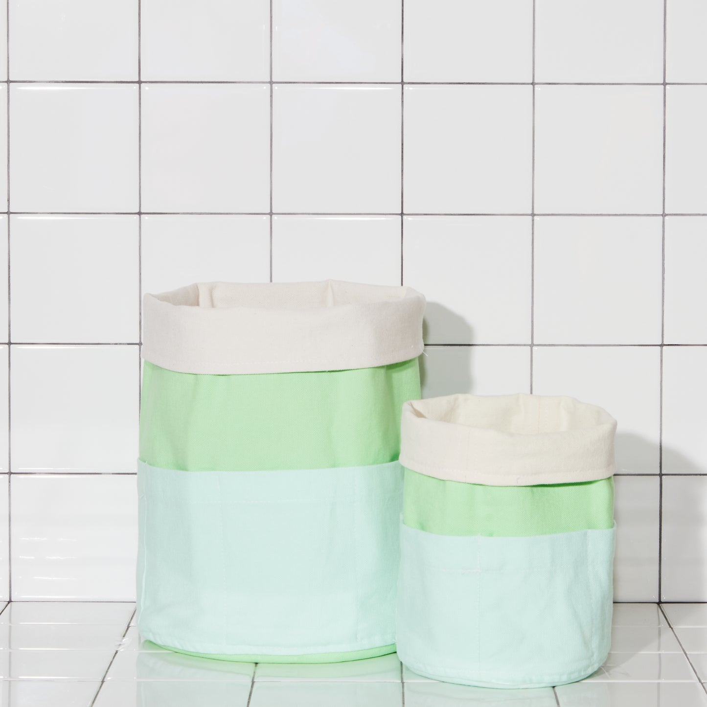 Re:Canvas Cucumber Reversible Stash Bin Set