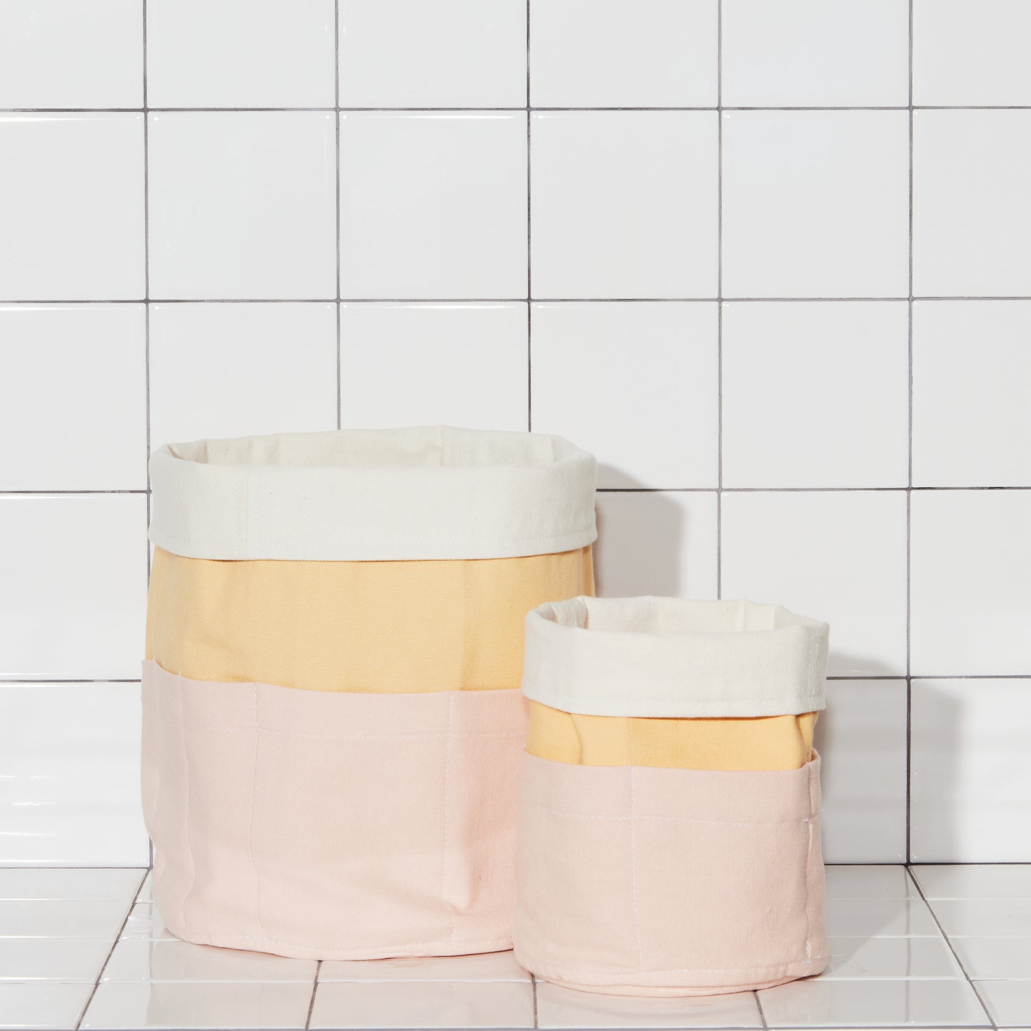 Re:Canvas Cantaloupe Reversible Stash Bin Set