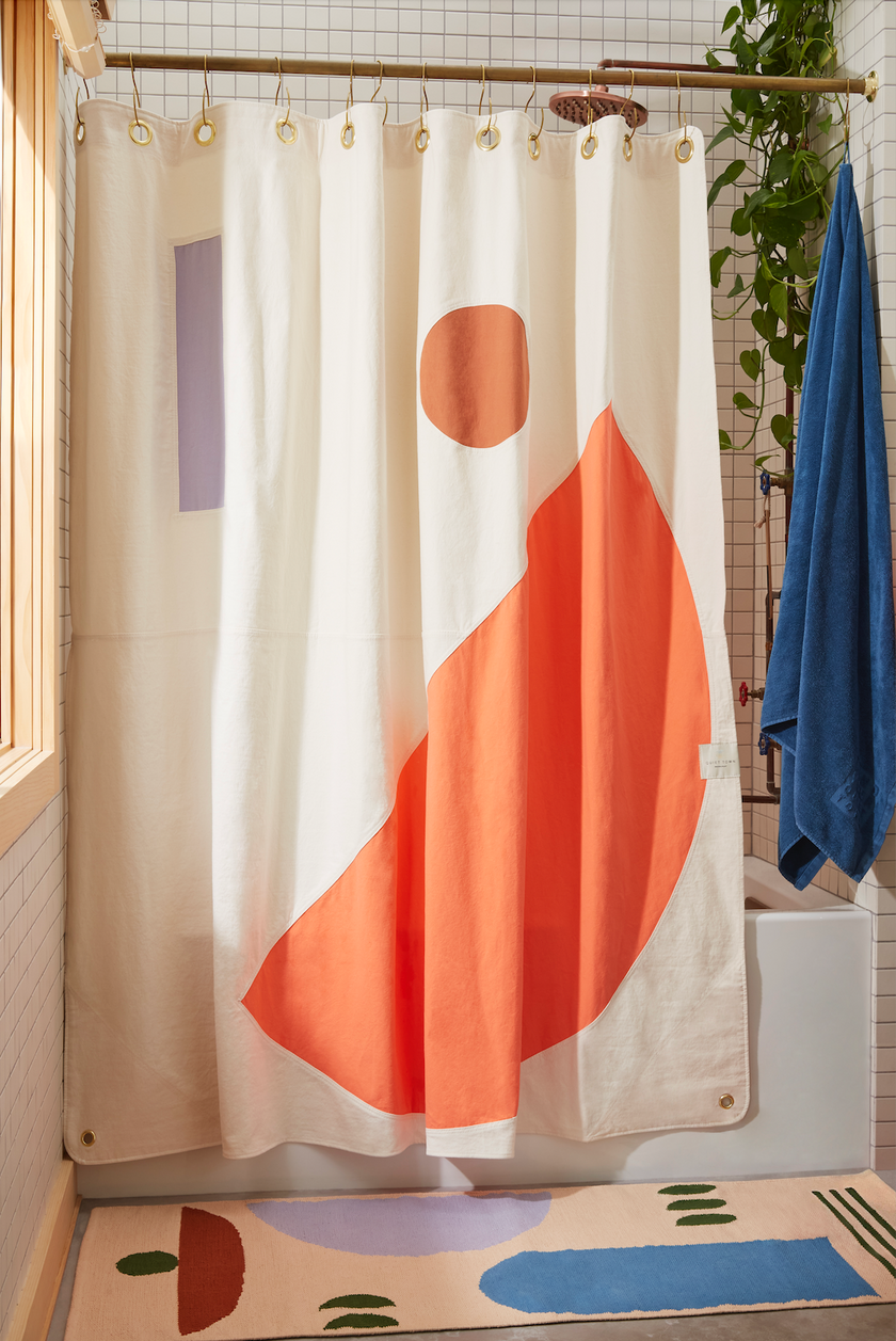 Canvas Curtains Quiet Town