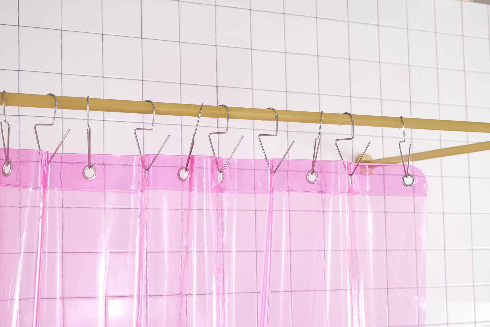 Sun Shower Orient Kiss | Pink Shower Curtain | Quiet Town