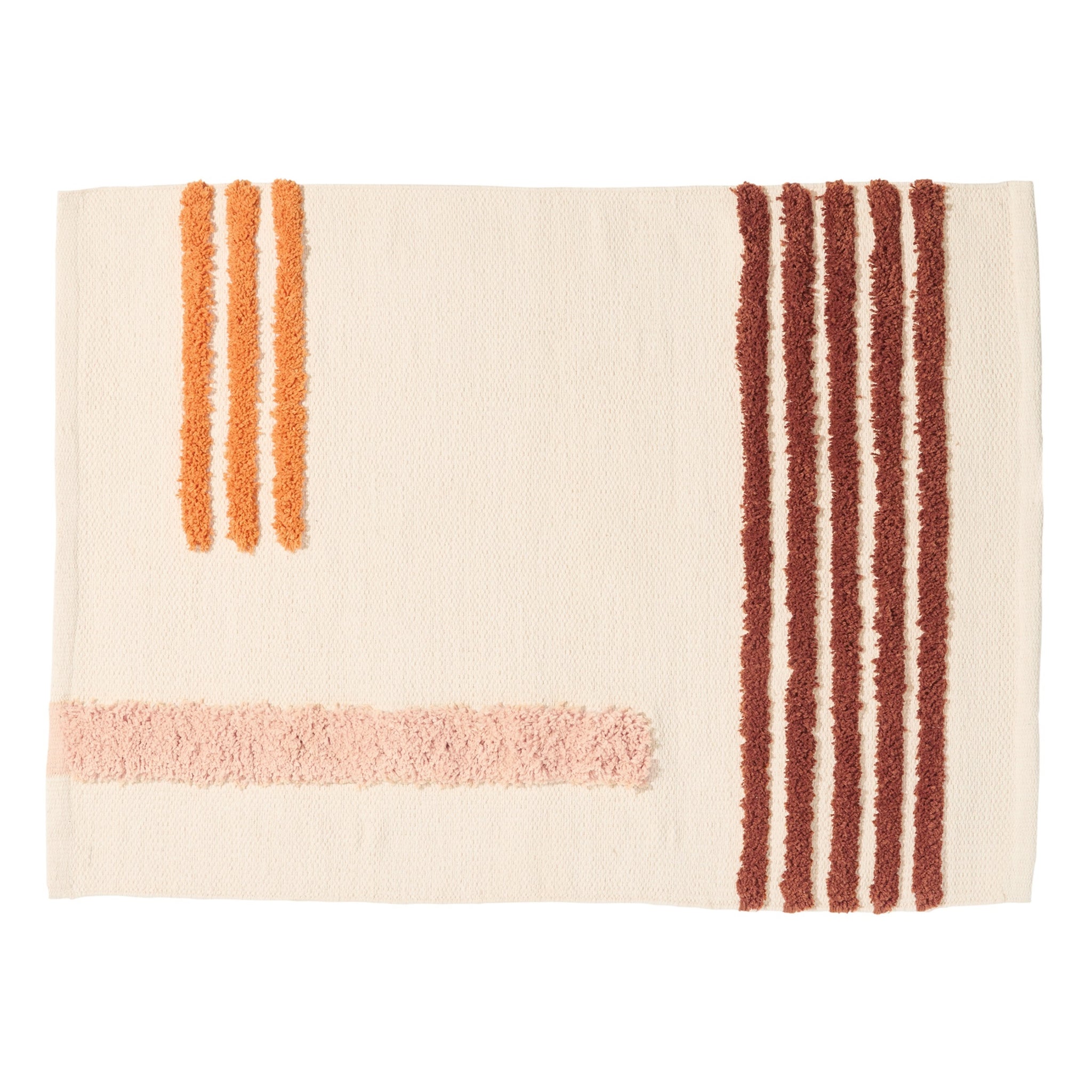 Reyes Clay | Orange Cotton Bath Rug | Quiet Town