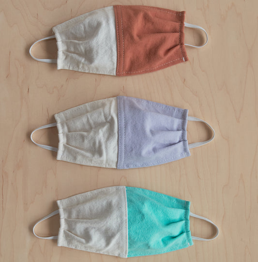 Kids Clay Masks flat on floor