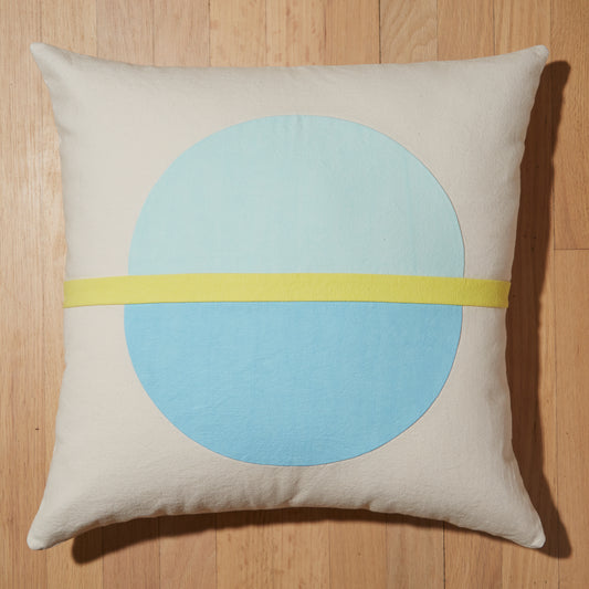 Re:Canvas Arco High Square Pillow Top shot on floor