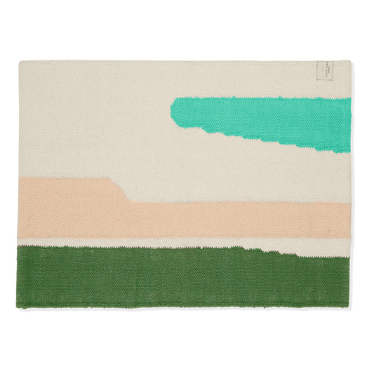 Prescott Pine bath rug top shot flat on floor