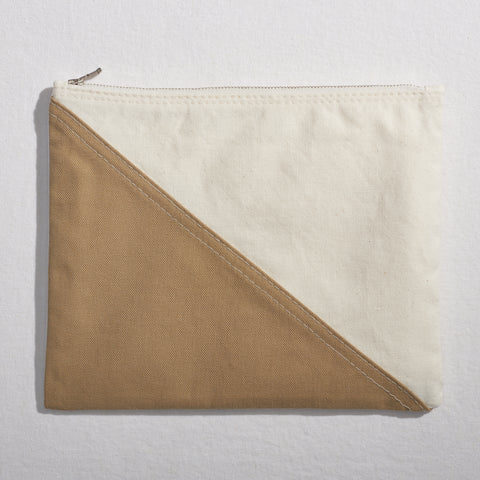 Re:canvas "Threes" Pouch in Driftwood