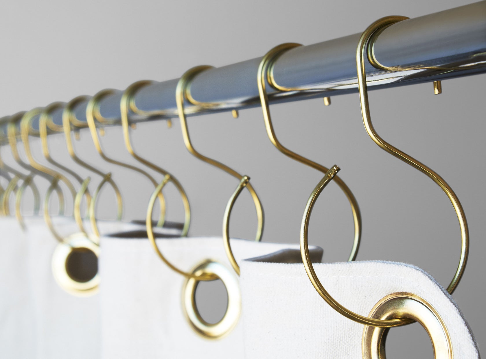 S Hook Brass Brass Shower Curtain Hooks Quiet Town