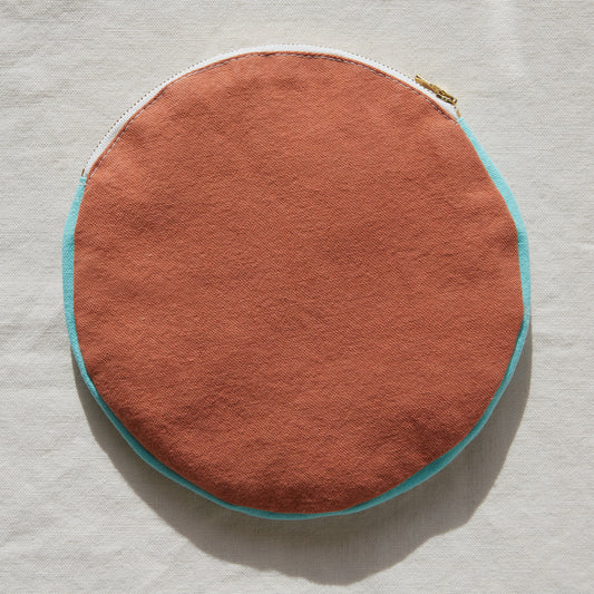 Re:Canvas Circle Pouch Clay