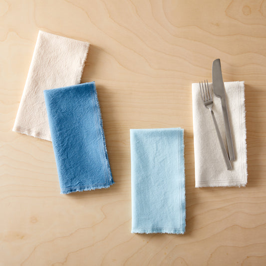 Napkins in Sky with tableware